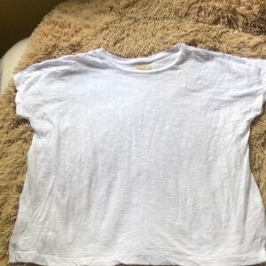 Sheer white cotton tee by Madewell